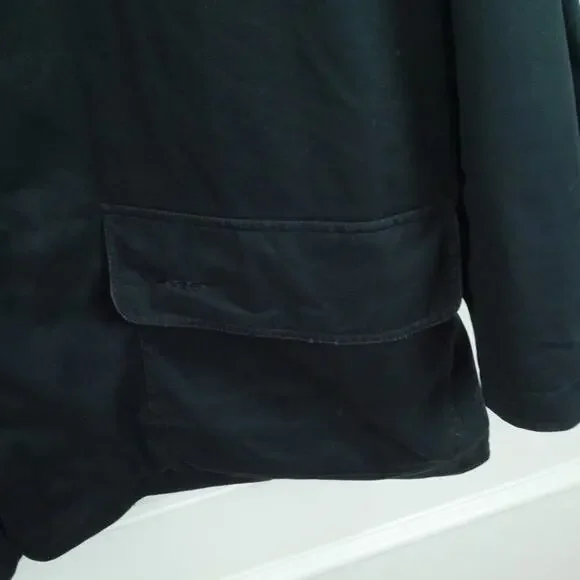 BMW X5 Men's XL Barn Coat Black Blanket Lined Chore Luxury Embroidered Logo - Picture 3 of 10